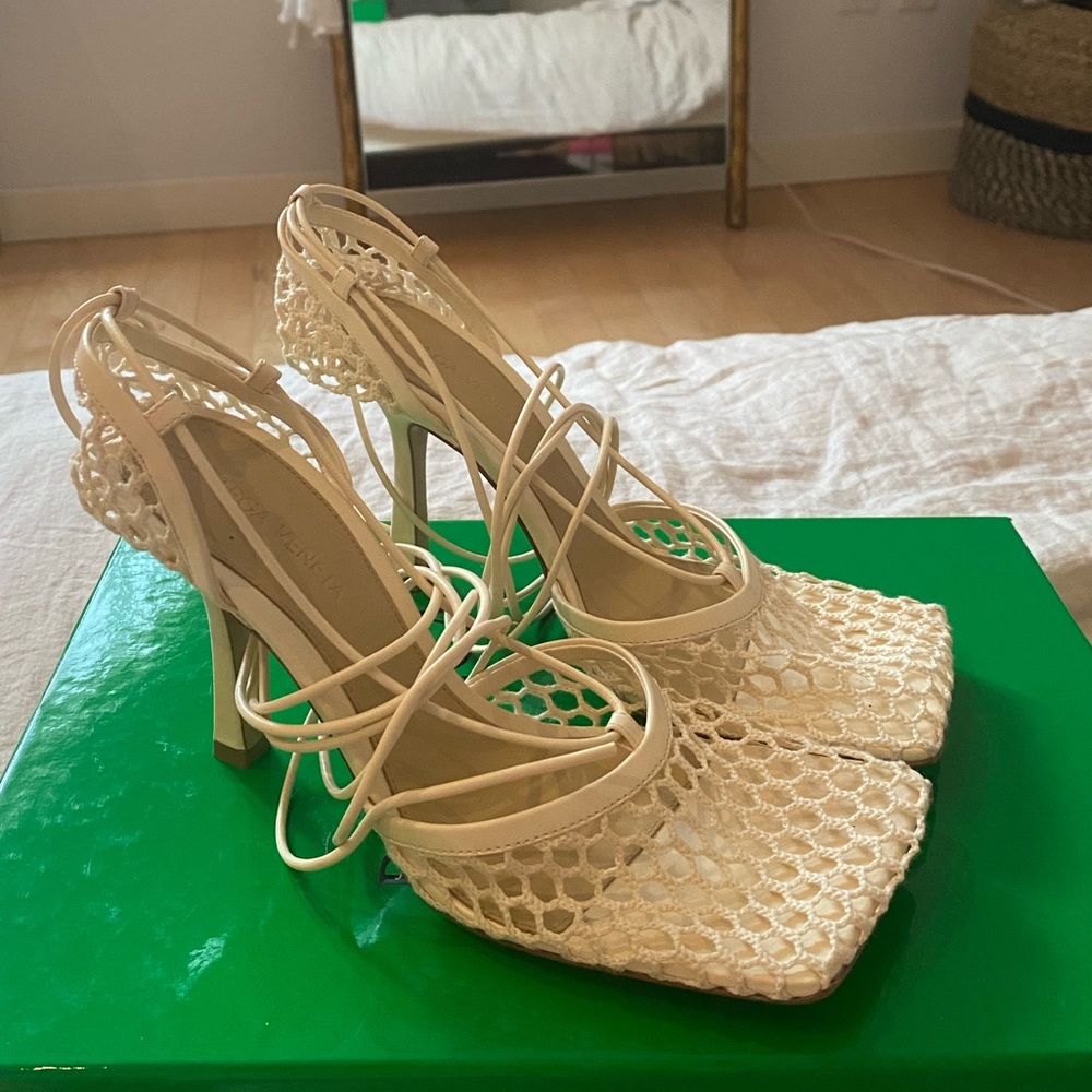BOTTEGA VENETA STRETCH SANDAL IN TOILE